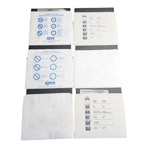 C64 5.25" Floppy Disk Lot (6 Disks) Epyx Destroyer Jack Nicklaus Spinnaker Vtg - Picture 9 of 9